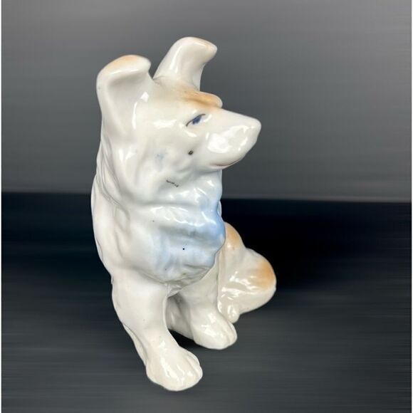 Vintage Ceramic Dog Figurine German Shepherd Puppy made in Japan - Picture 2 of 10